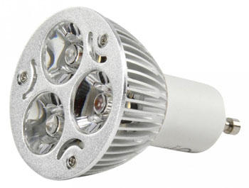 LED žárovka 3x 1 W, 20°, bílá, GU10, 230 V