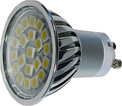 Žárovka LED GU10-21xSMD5050,bílá teplá,230V