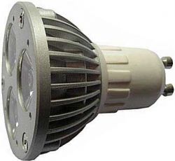 Žárovka LED GU10-3x1W,bílá,230V/3W