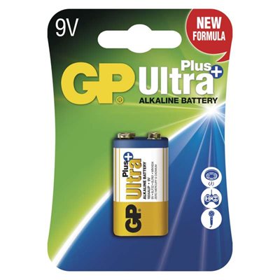 Alkalická baterie GP Ultra Plus 6LF22 (9V), 1 ks