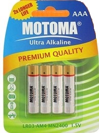 Baterie AAA (R03) Ultra Alkaline MOTOMA