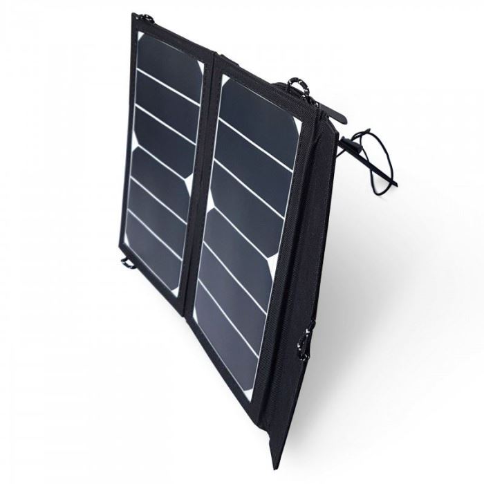 Přenosný fotovoltaický solární panel 2x7W s USB, solární nabíječka