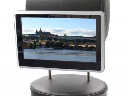 DVD/SD/USB/HDMI monitor 10,1" s držákem na opěrku, dotyk. obrazovka, české menu