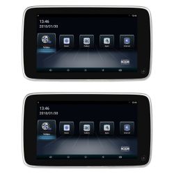 Set LCD monitorů 10,8" OS Android/USB/SD s držákem na opěrku pro BMW