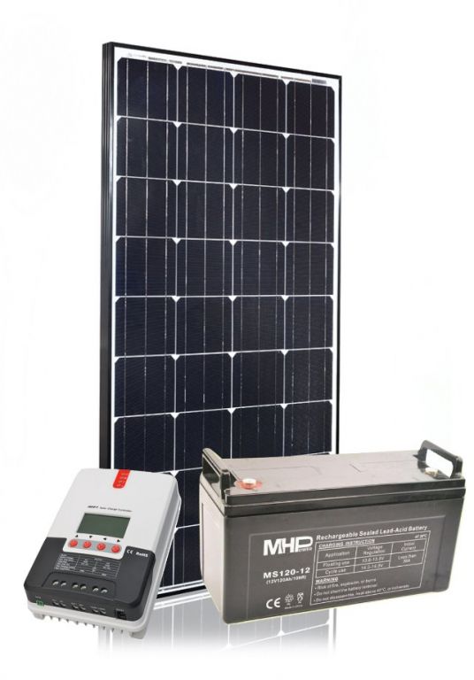 Solární systém 160Wp/12V/120Ah - SET160