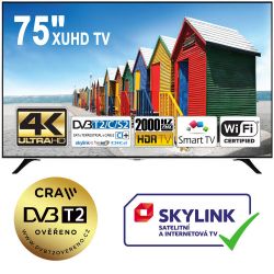 Finlux TV75FUE8560 XUHD-4K, T2, SAT, SKYLINK LIVE, WIFI