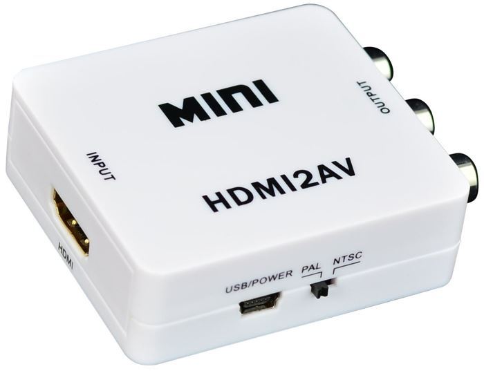 Konvertor HDMI na AV - analogové kompozitní video + audio