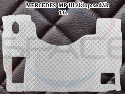 Koberce koženkové pro MB ACTROS MP II - III sklopka spolujezdec - černé