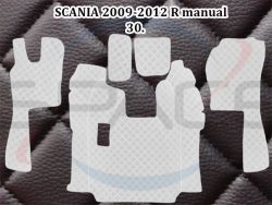 Koberece koženkové prošívané pro SCANII manuál 2009-2012- černé