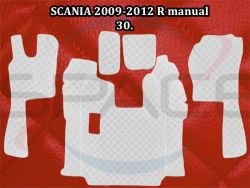 Koberce koženkové prošívané pro SCANII manuál 2009 - 2012 - červené