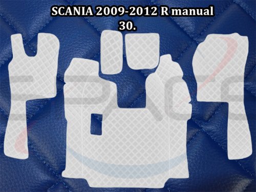 Koberce koženkové prošívané pro SCANII manuál 2009-2012 - modré