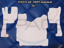 Koberce koženkové prošívané pro VOLVO automat od 2009 - modré