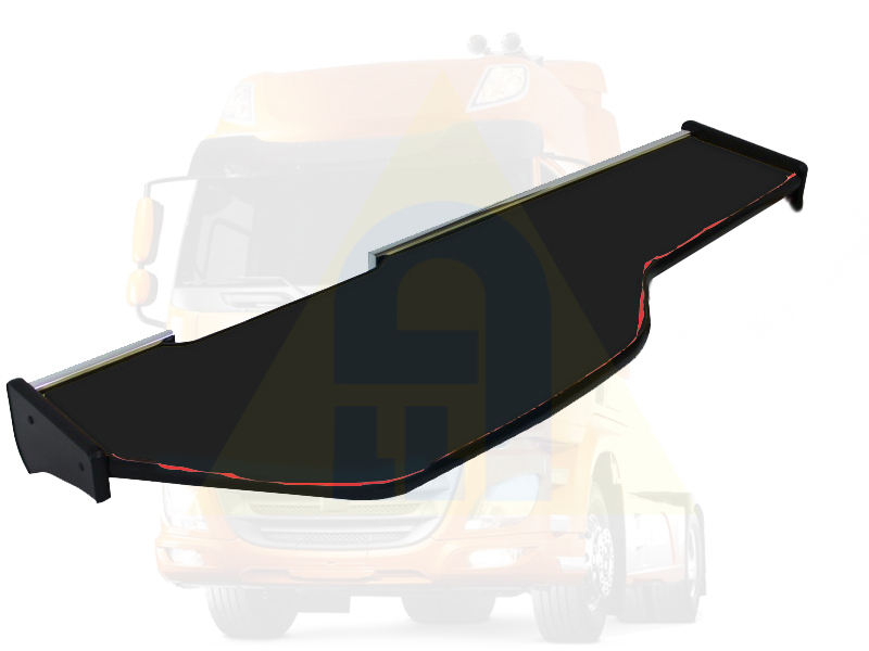 Odkládací stolek truck pro DAF XF 106 dlouhý s červeným lemováním