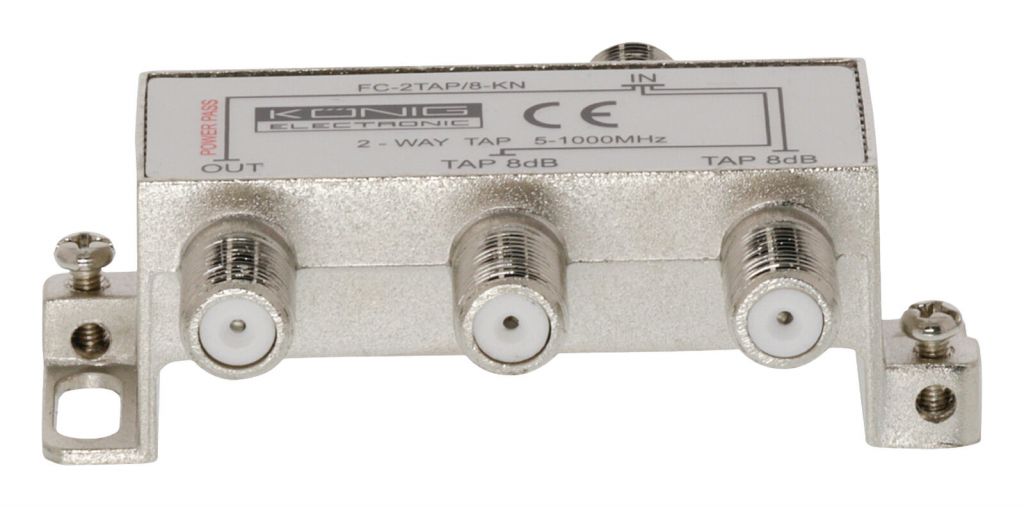 Odbočovač 1xF - 3xF, 5-1000 Mhz, 8dB