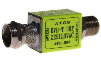 Zesilovač ATOS FF-F 12/14dB - 5/12V - 87/97dBµV