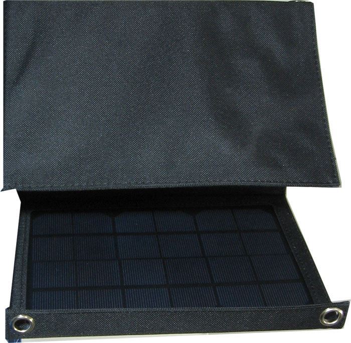 Fotovoltaický solární panel 7W s USB, přenosný, skládací