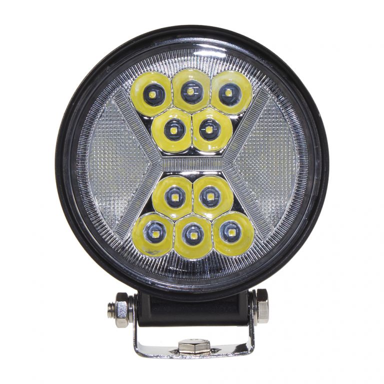 LED světlo kulaté s pozičním světlem, 24x1W, ø115x140mm, ECE R10