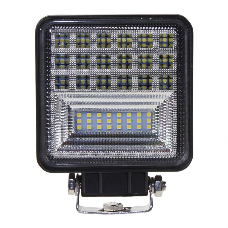 LED světlo čtvercové, 42x1W, 126x110mm, ECE R10