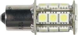Žárovka LED 18x SMD(3LED/čip) BA15s 12V bílá