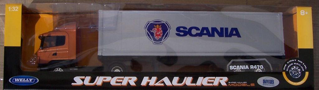 Auto model tahač s návěsem Scania R470