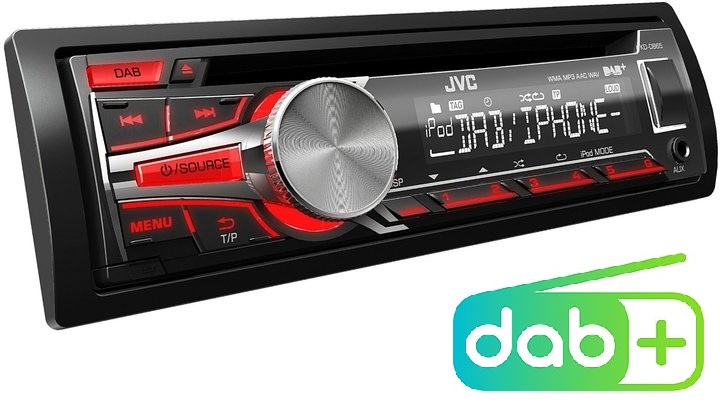 KD DB65 DAB AUTORÁDIO S CD/MP3/USB JVC