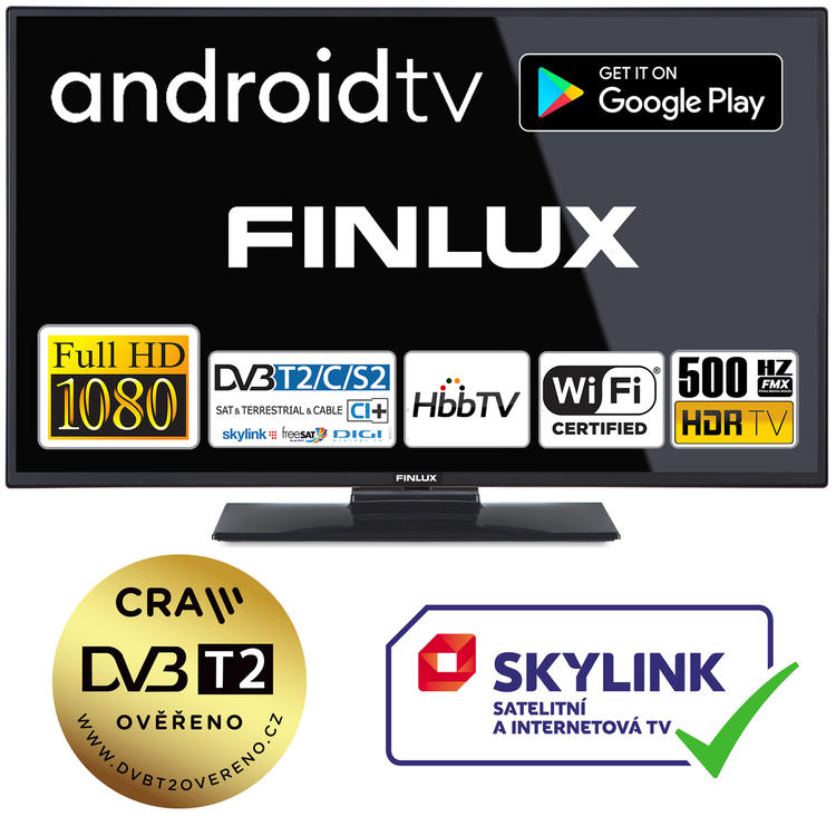 Finlux TV32FFF5670 - ANDROID HDR FHD, SAT, WIFI, SKYLINK LIVE