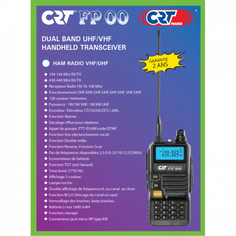 CRT FP 00 HAM ruční radiostanice