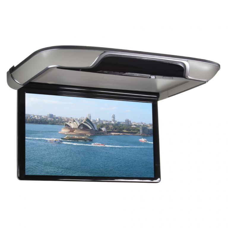 Stropní LCD monitor 13,3" šedý s OS. Android HDMI / USB, dálkové ovládání se snímačem pohy