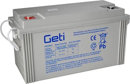 Baterie gelová 12V 120Ah Geti pro soláry