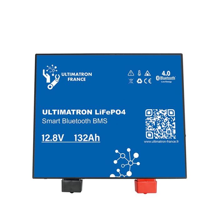 LiFePO4 akumulátor Ultimatron YX Smart BMS 12,8V/130Ah - plochý