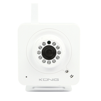 Interiérová IP kamera s reproduktorem, bílá