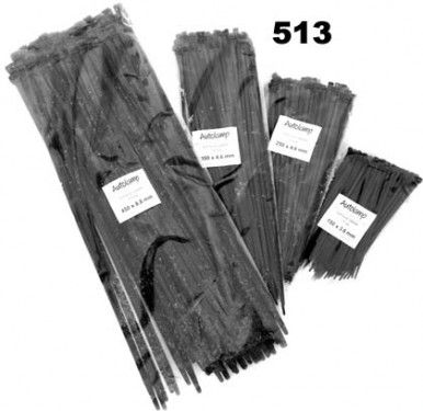 Stahovací pásek AUTOLAMP 350x7,6 černý