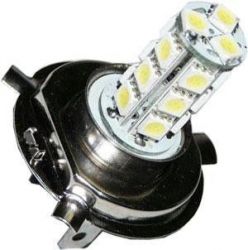 Žárovka LED-18x SMD(3LED/čip) H4 12V bílá
