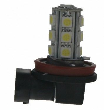 Žárovka LED 12V s paticí H11, 18LED/3SMD