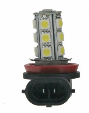 Žárovka LED 12V s paticí H8, 18LED/3SMD