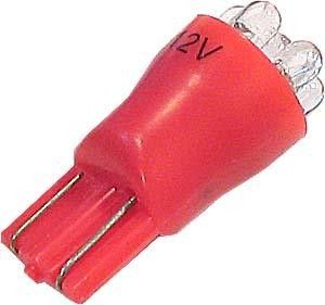 Žárovka LED-6x W2,1x9,5D(T10) 12V červená
