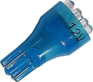 Žárovka LED-9x W2,1x9,5D-T10 12V modrá