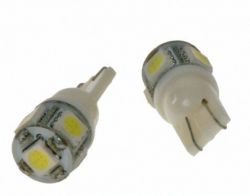 Žárovka LED T10 bílá, 12V, 5LED/3SMD