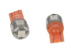 Žárovka LED T10 oranžová, 12V, 5LED/3SMD
