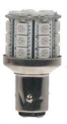 Žárovka LED BAY15d (dvouvlákno) oranžová, 12V, 27LED/3SMD