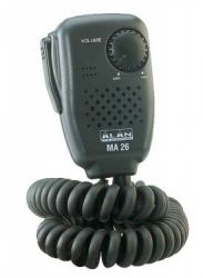 Externí mikrofon MA 26-L pro ruční radiostanice s ovládáním hlasitosti