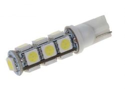 Žárovka LED 12V s paticí T10, 13LED/3SMD