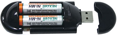 Nabíječka USB MWU112, 2x AA NiCd/NiMH
