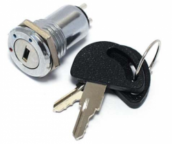 Přepínač s klíčkem OFF-ON-ON 0,5A P-B0961