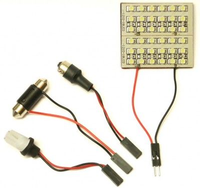 LED 12V panel s 36 SMD LED čirý