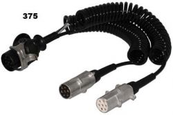 Adaptér kabel spirálový 24V z 15P na 2x7P zásuvku