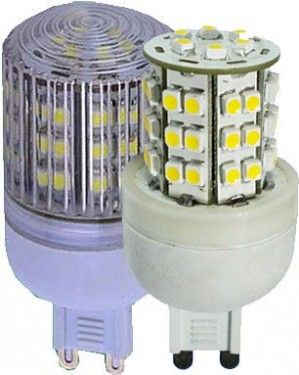 Žárovka LED-48x SMD G9 230VAC bílá teplá
