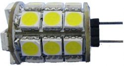Žárovka LED-27x SMD G4 12VAC bílá teplá