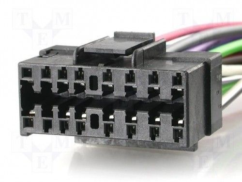 4CARMEDIA ZRS-57 - Konektor; s vodiči; Sony; PIN:16