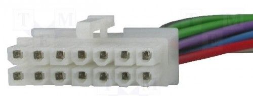 4CARMEDIA ZRS-14 - Konektor; s vodiči; Pioneer; PIN:14